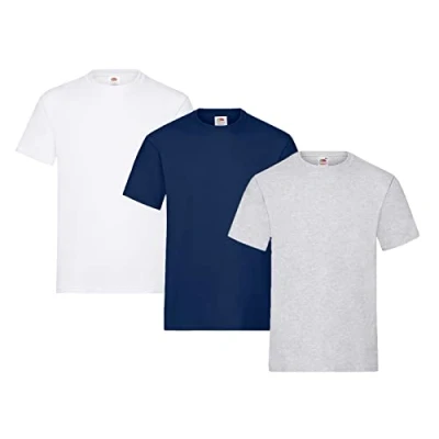 Imagen de Fruit of the Loom Camiseta para hombre, paquete de 3 unidades, M