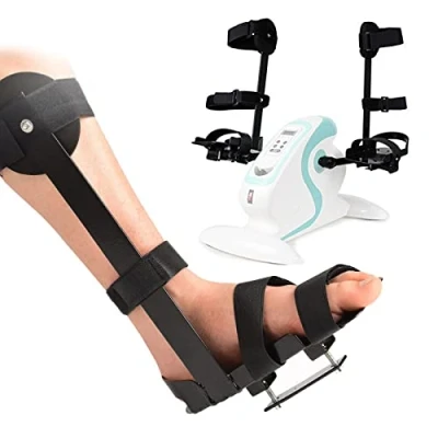 Imagen de Soporte Protector De Piernas Para Máquina Rehabilitación Pedales, 1 Par Protectores Mini Bicicleta Estática Eléctrica Ancianos, Discapacitados Discapacitados, Hemiplejía