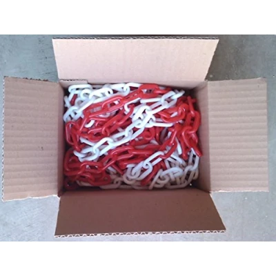 Imagen de SNS SAFETY LTD Cadena Plástico de Señalización 6 mm (Rojo y Blanco, 12,3 metros)