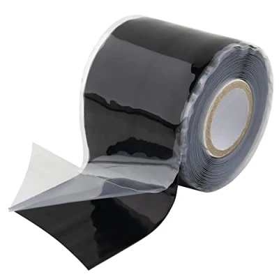 Imagen de SeKi Cinta de silicona autoadhesiva 5,0 cm x 3 m, color negro, para reparación mangueras, cables, reparaciones impermeables