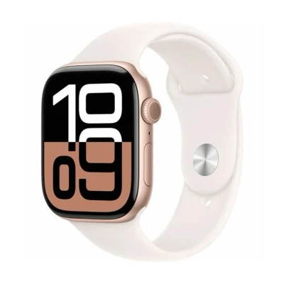Imagen de Apple Watch Series 10 46mm Oro (Correa Silicona Rosa M/L)