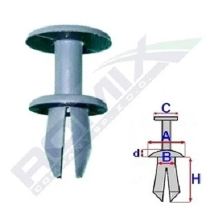Imagen de ROMIX A82006 Clip, listón BMW: 3 Berlina, Touring, Coupé, RENAULT: Super 5 Hatchback