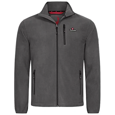 Imagen de Höhenhorn Eigler Chaqueta de forro polar con cremallera para Hombre, senderismo, gris, extra large