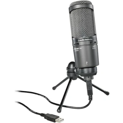 Imagen de Audio Technica 2020USB+ Micrófono USB de Condensador Cardioide Gris Osuro