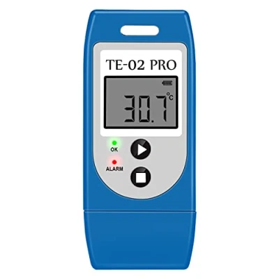 Imagen de ThermElc registrador de datos temperatura con informes CSV y PDF, compare múltiples dispositivos, certificado calibración: que cumple 21CFR parte 11