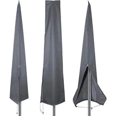 Imagen de PATIO PLUS Funda para Parasol, Sombrilla Jardin, 600D, Impermeable, Antipolvo, Resistente a los Rayos UV, 190x25x50cm, Gris