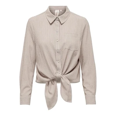 Imagen de ONLY Onllecey KNOT Shirt Camisa, Mujer, Talla: Small, Toasted coconut