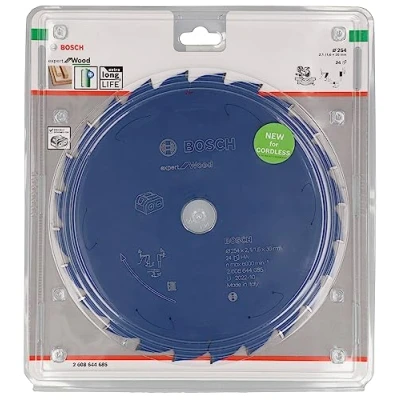 Imagen de Bosch Professional 1x Disco de Sierra Circular Expert for Wood (para Madera, Ø 254 x 2,1/1,6 30 mm, 24 Dientes, Accesorio sin Cable)