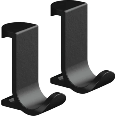 Imagen de hansgrohe WallStoris percha baño sin taladro, gancho toalla ancho, 2 piezas, accesorios baño, negro mate, 27914670