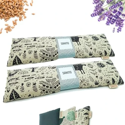 Imagen de 2 (uds) Saco Semillas Microondas (43x12 cm) Bolsa Calor Termico Cervical Almohada
