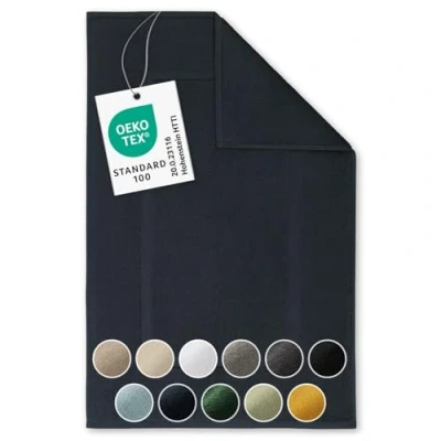 Imagen de Blumtal Alfombrilla de baño Alfombra Suave, 100% algodón, Certificado Oeko Tex, Gris, 51x79 cm