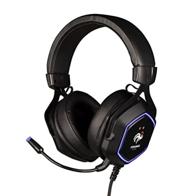 Imagen de Konix FFF Auriculares Gaming con Cable Hexagone 7.1 para Consolas, PC, Smartphones y tabletas Micrófono Flexible Altavoces de 50 mm