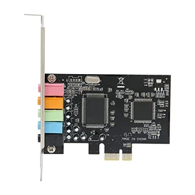 Imagen de Tarjeta de Sonido PCIe, Hardware Conversión Señal Audio Escritorio Estéreo 6 Canales con CD Controladores para Windows 7 / Vista/XP 32/64 bit