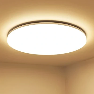 Imagen de Lepro Plafon LED Techo 24W, Lamparas de Impermeable IP54 Super Brillante 2400LM 3000K Luz Blanco Cálido Iluminación Ideal para Sala Estar, Cocina, Balcón, Pasillo,Baño