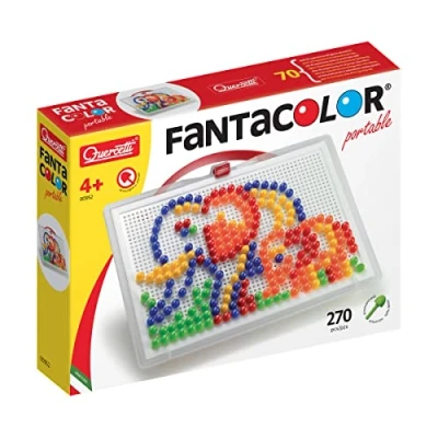Imagen de Quercetti 0952 FC Portable Large d.10, Kids&#039; Mosaic Kits STEAM Toy, Multicolored