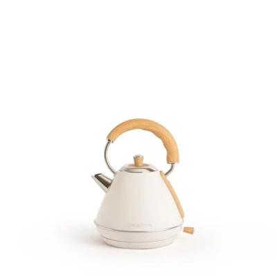 Imagen de CREATE/KETTLE RETRO M/Hervidor de agua eléctrico Blanco Roto/Ebullición rápida, capacidad 1l, apagado automático, filtrado anti cal, autoapagado, indicador nivel agua, Ø17,2 cm, 1200 W