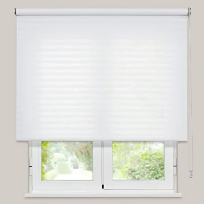 Imagen de VIEWTEX Estor Enrollable Estampado Líneas Blancas 180x250 (Disponible en Varias Medidas)