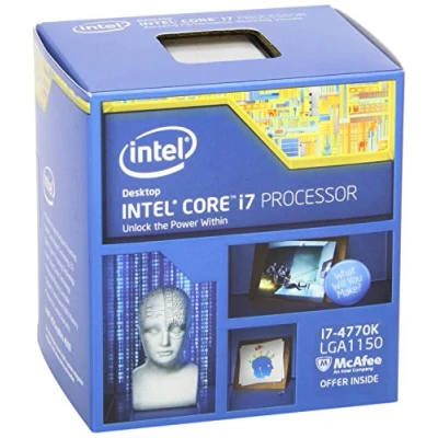 Imagen de Procesador Intel Haswell Core i7 4770 K/zócalo de 4 núcleos 3,50 GHz lga1150 8 MB Cache Version Box sin ventilador (reacondicionado) negro