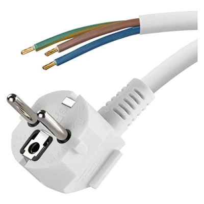 Imagen de Emos Flexo de Cable PVC 3 x 1,0 mm, 5 m, Color Blanco, KF CR2 H05VV F F3 hy005