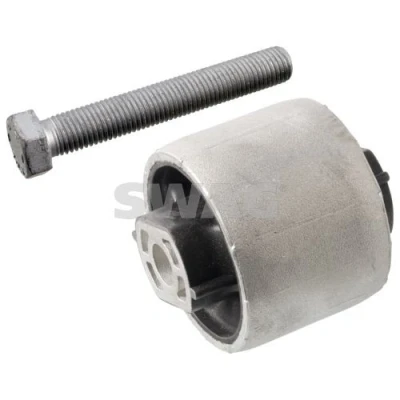 Imagen de SWAG 33 10 2842 Silentblock Brazo de Suspension con material montaje añadido Eje trasero izquierda, centro, trasero, derecha Caucho