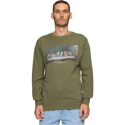 Imagen de Mister Tee CANT HANG WITH US Crewneck Sudadera, Hombre, Talla: Medium, Olive