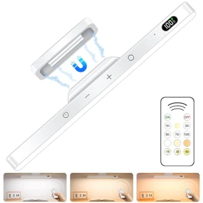 Imagen de Ferswe 3W Luces LED Cocina,Luz Armario Adhesiva 2000 MAh Luz De Recargable Nocturna Regulable Lampara Para Toma Corriente, Cocina, IluminacióN Espejo, Paredes