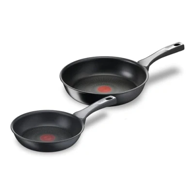Imagen de Tefal Unlimited On 2 Sartenes de 20/26 cm con revestimiento muy resistente, Thermo Signal, Fusion, forma profunda, todo tipo cocinas, apto para horno, sin PFOA