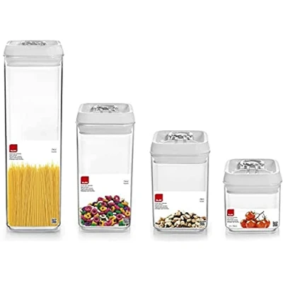 Imagen de Ibili IB797112 Bote HERMETICO Square 1200 ML, Stainless Steel