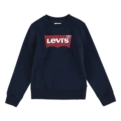 Imagen de Levi&#039;s Batwing Crewneck Unisex Sudadera para niños, Talla: 3m, Dress blues