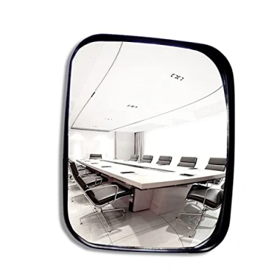 Imagen de V3VOGUE Espejos De Seguridad Espejo Convexo para Interiores Alta Definición Pequeño 16 Cm 22 24 Cm, Garaje Trafico, Ángulo Ajustable, con Accesorios Montaje (Size : 20X24cm)