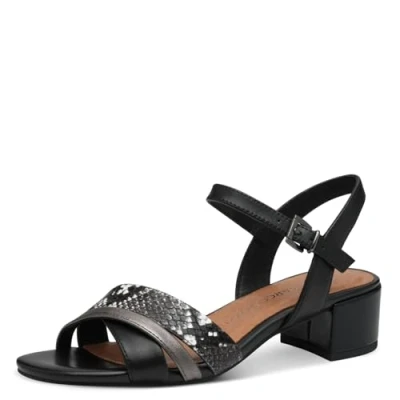 Imagen de Marco Tozzi Sandalias tobilleras, Mujer, Talla: 37, Black comb Zapatos