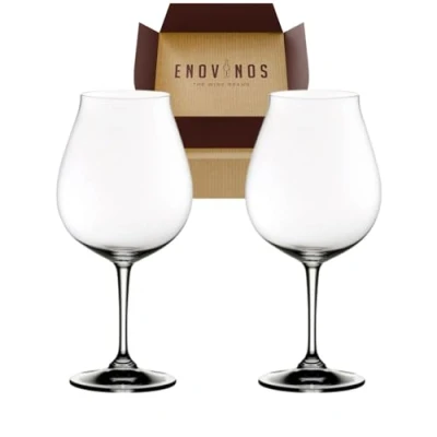 Imagen de Pack 2 Copas Riedel Pinot Noir x2 Copa Vino Tinto Cristal Fino Restaurant New World 6416/16 Mejor Selección ENOVINOS