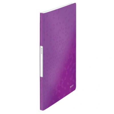 Imagen de LEITZ 46310062 Carpeta de fundas WOW PP 20 DIN A4 color violeta metalizado