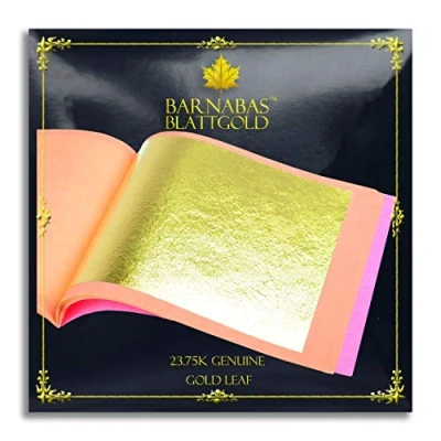 Imagen de Barnabas Blattgold  Hojas de oro auténtico, folletos calidad profesional