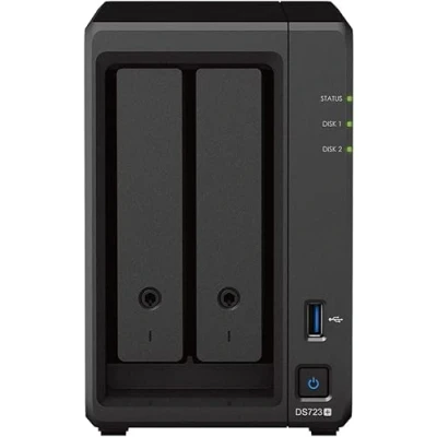 Imagen de Synology DS723+ Solución NAS de Escritorio 20 TB y 2 bahías, instalada con Unidades Western Digital Red Plus 10