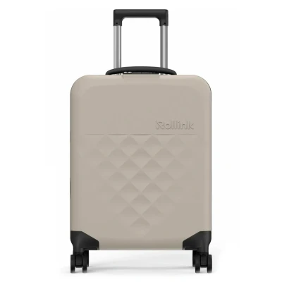 Imagen de Rollink Vega 360 Spinner Estuche ligero y plegable para ahorrar espacio., gris, Carry On, Maleta