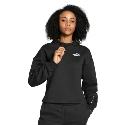 Imagen de PUMA Sudadera con Capucha ESS Tape FL Sudor, Negro Black, XS para Mujer