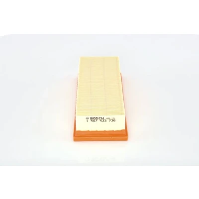 Imagen de BOSCH 1 457 433 736 Filtro de aire 57,6 108 268 Cartucho filtrante ROVER: 200 Coupé, Hatchback, 25 MG: MG ZR Hatchback
