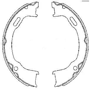 Imagen de TEXTAR 91073600 Zapatas de freno mano sin palanca JEEP: Cherokee III