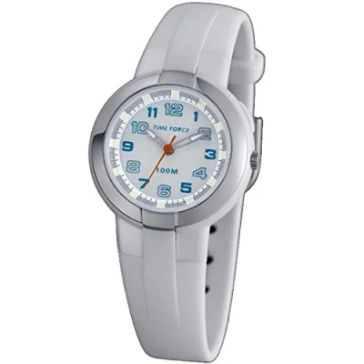 Imagen de Time Force Tf3387b02 Reloj Analogico para Mujer Caja De Resina Esfera Color Blanco