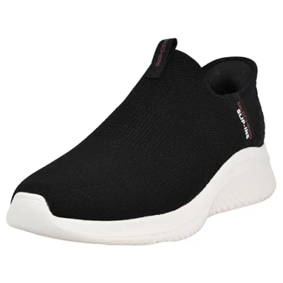 Imagen de Skechers Ultra Flex 3.0 Smooth Step, Zapatillas Hombre, Black Knit Red Trim, 42 EU