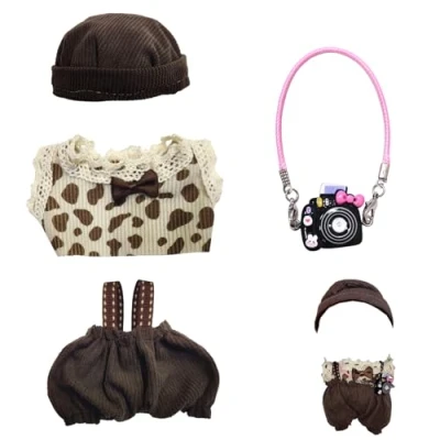 Imagen de Gxlaihly Ropa de muñeca 17 cm, para Labubu, Disfraces muñecas Labubu Outfit, Adecuada cm (B12 (No Incluye Peluches))