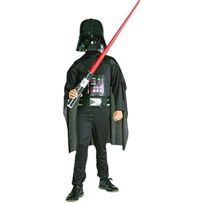 Imagen de Rubies Disfraz de Darth Vader para niño, caja con disfraz, máscara y espada, 8 10 años ( 41020 L)