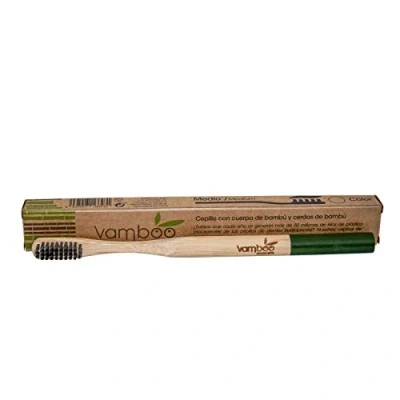 Imagen de Vamboo Cepillo Bambu Adulto Medio Rojo 100 ml