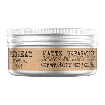 Imagen de Bed Head for Men by Tigi Matte Separation, cera capilar para hombre, fijación fuerte, 85 g