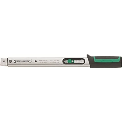 Imagen de Stahlwille Llave dinamométrica rápida 730/10 con manoscopio de doble escala 20 100 N·m/15 72,5 ft·lb portaherramientas 9 x 12 mm para herramientas inserción