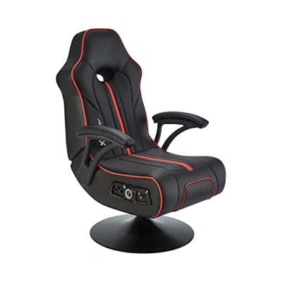 Imagen de X Rocker Torque 2.1 Silla para Juegos, Color Negro y Rojo, Piel sintética, Universal