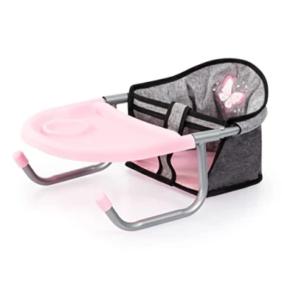 Imagen de Bayer Design 65833AA Sillita de Mesa para muñecas, asciento, Accesorio, Gris Mariposa, Color, M