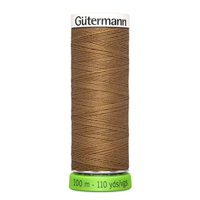 Imagen de Gutermann 723860 887 Coser todo el hilo 100% reciclado del poliéster 100mtr, jarabe de oro, talla única