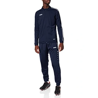 Imagen de JAKO Chándal para hombre de poliéster Striker 2.0, azul marino/blanco, L, M9119